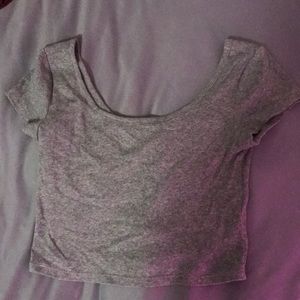 Grey crop top